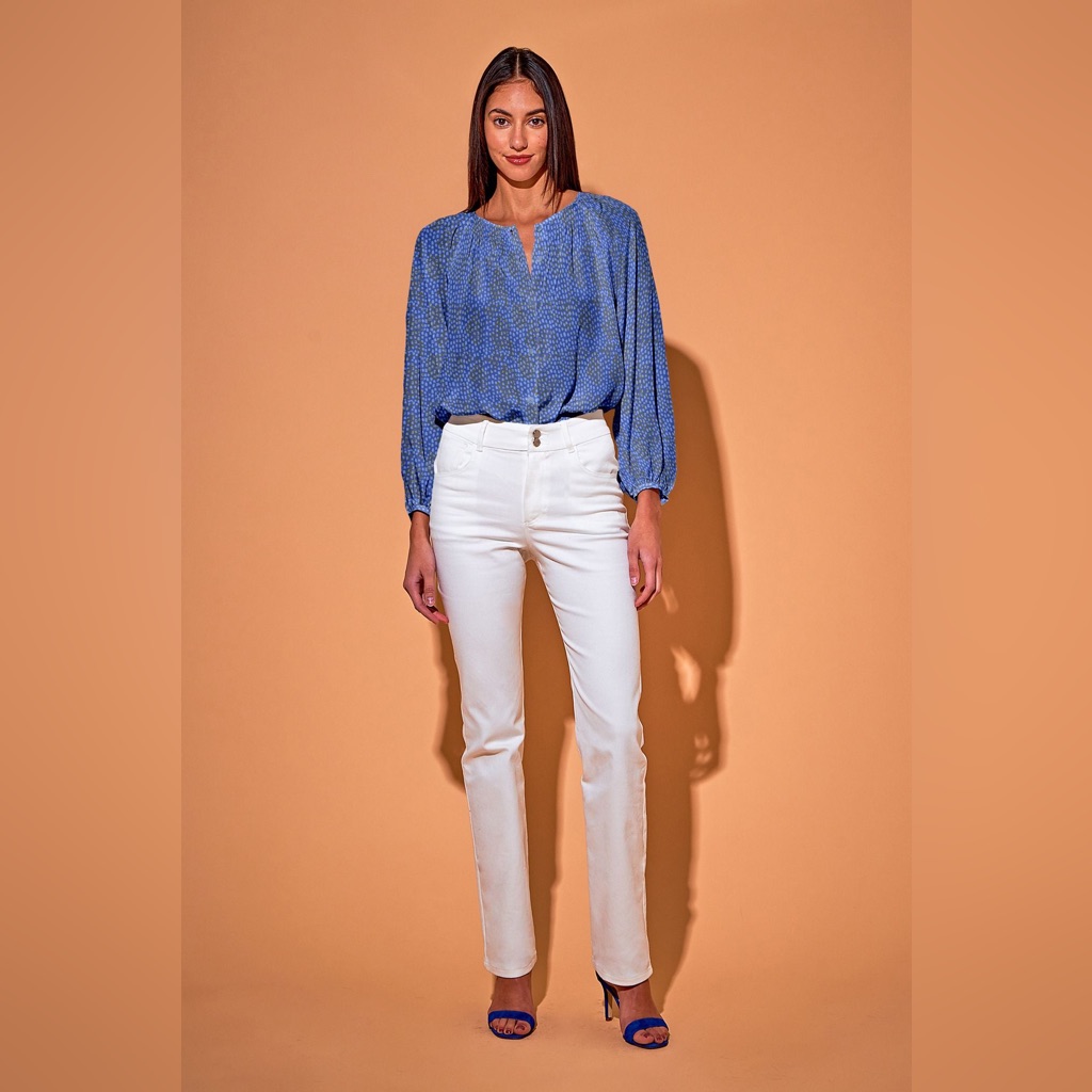 Tucker Nyc The Classic Blouse Celestial Spots